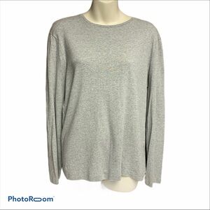 Jones New York XL long sleeve top gray